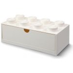 LEGO® stolní box 8 se zásuvkou 31,6 x 15,8 x 11,3 cm bílá – Hledejceny.cz