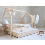ELIS DESIGN Šuplík k domečkové posteli s plůtkem pomocné lůžko natur 80 x 200 cm – Zboží Dáma