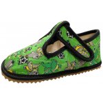 Beda Barefoot papučky Green Dinoball – Sleviste.cz