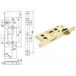 Satos WC 72/60 mm P/L bílý zinek – Hledejceny.cz