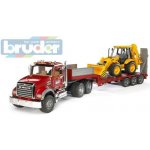 Bruder 2813 Červený návěs s JCB MACK Granite – Hledejceny.cz