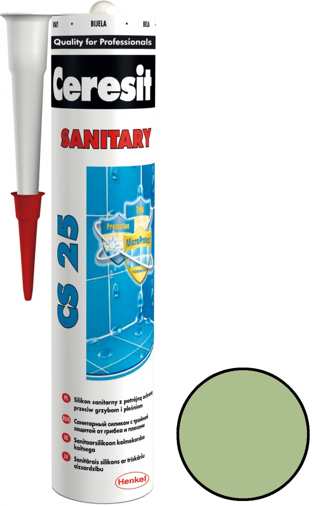 CERESIT CS 25 sanitární silikon 280g kiwi