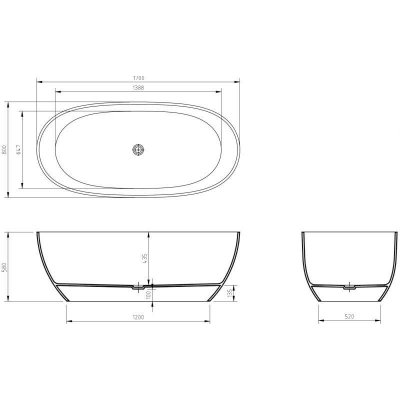 Mexen Pure 170 x 80 cm 58071708007 – Hledejceny.cz