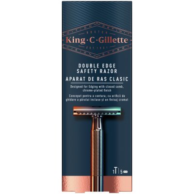 Gillette King C. Double Edge + 5 ks hlavic – Hledejceny.cz