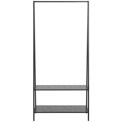 Actona Seaford stojan na oblečení černá 77 cm 165 cm 37 cm – Sleviste.cz