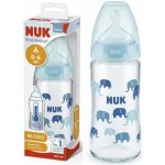 Nuk skleněná kojenecká láhev FC s kontrolou teploty růžová 240 ml – Zboží Dáma
