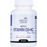 Adelle Davis Vitamín D3 50 mcg + K2 100 mcg 60 kapslí – Hledejceny.cz
