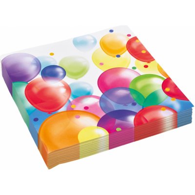 Amscan ubrousky balónky 20ks 33x33cm – Zboží Mobilmania