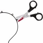 Zapíchnuté nůžky na čelence halloweenské – Zboží Dáma