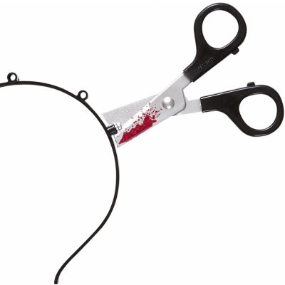 Zapíchnuté nůžky na čelence halloweenské – Zboží Dáma