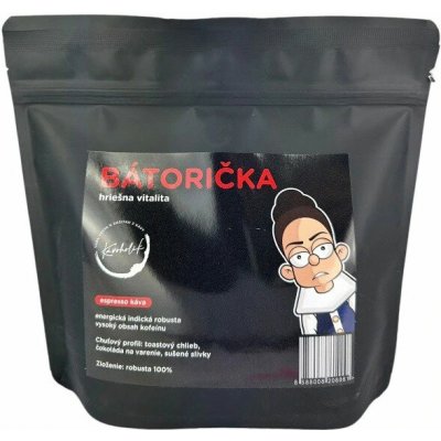 KÁVOHOLIK Espresso Bátorička 100% robusta zrnková 250 g – Hledejceny.cz
