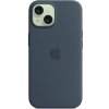 Pouzdro a kryt na mobilní telefon Apple Apple silikonový s MagSafe na iPhone 15 Plus bouřkově modrý MT123ZM/A