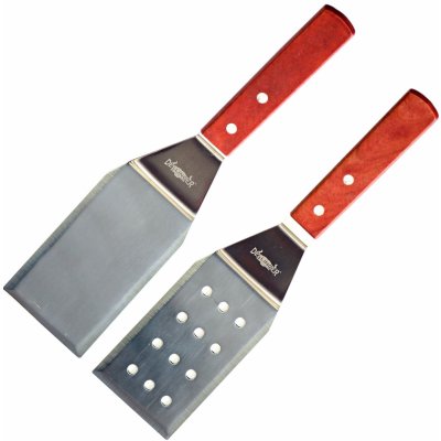 Dellinger sada 2 kuchařských BBQ špachtlí na obracení a čištění Smoke&Fire – Zboží Mobilmania