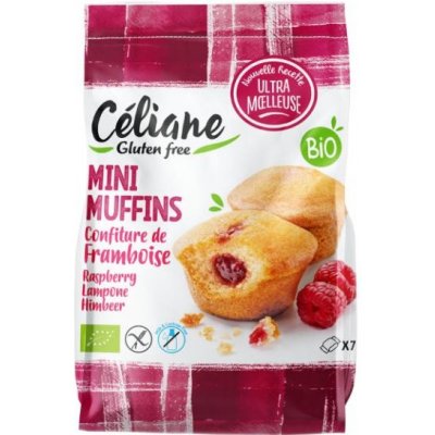 Celiane glutenfree bezlepkové mini mafiny s malinovou náplní 200 g – Zboží Dáma