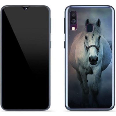 Pouzdro mmCase gelové Samsung Galaxy A40 - běžící bílý kůň – Zbozi.Blesk.cz