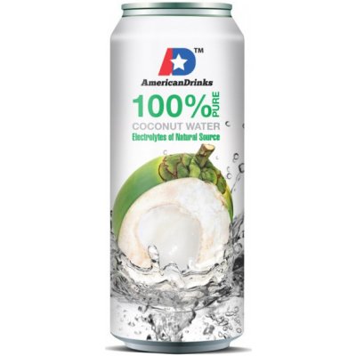 AmericanDrinks 100% pure Coconut Water 0,5 l – Zbozi.Blesk.cz