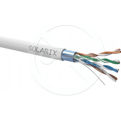 Solarix SXKD-5E-FTP-PVC-1m CAT5E FTP PVC Eca, 1m, šedý – Zboží Živě