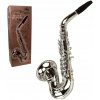 Dětská hudební hračka a nástroj Reig Saxofon 72 284 stříbrný