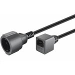 PREMIUMCORD Kabel napájecí 230V prodlužovací 23 cm s EURO konektorem do UPS (ppu1-01 – Zboží Živě