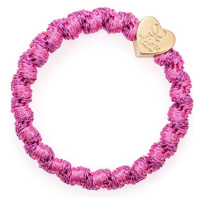 By Eloise London Gold Heart Woven barva Bubblegum Pink