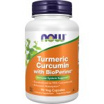 Now Foods Turmeric Curcumin BioPerine 90 veg kapslí – Hledejceny.cz