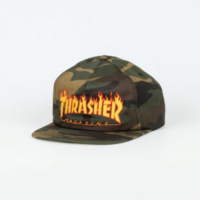 Thrasher Flame Snapback camo