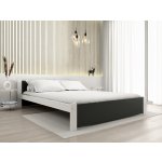 Textilomanie Ikaros antracit / bílá s laťkovým roštem matrace Somnia 18 cm – Sleviste.cz