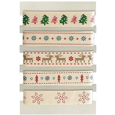 Galeria Papieru Dekorační stuhy vánoční, sada 5x1m – Zboží Mobilmania