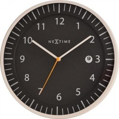 NEXTIME Designové nástěnné hodiny 3058zw Nextime Quick 35cm