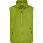James & Nicholson pánská fleecová vesta JN045 limetkově zelená – Zboží Mobilmania