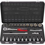 FORMAT EDE60720020 Sada nástrčné klíče 1/2" 27 ks – Sleviste.cz