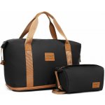 Kono EA2212 sada cestovní tašky a pouzdra černo hnědá – Sleviste.cz