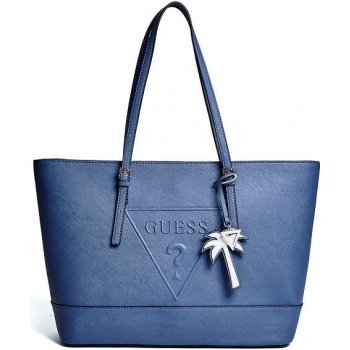 Guess Peak Denim Tote modrá