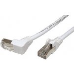 Goobay 21.92.0770 FTP patch kat. 5e, 1 lomený konektor (90°), 0,5m, bílý – Zboží Živě
