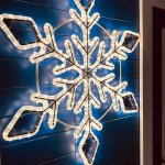 DECOLED LED světelná vločka závěsná 80 cm teple bílá – Hledejceny.cz