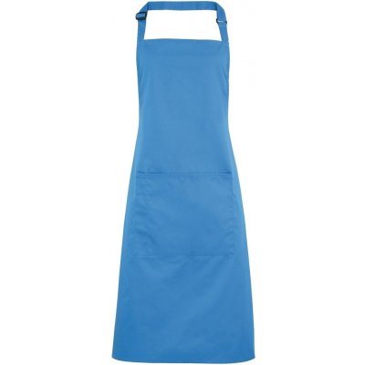 Premier Workwear Kuchyňská zástěra s laclem a kapsou Safírová modrá