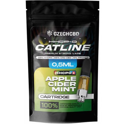 CzechCBD HHCPO cartridge CATline Apple Cider Mint 0,5ml – Hledejceny.cz