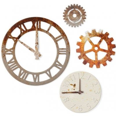 DP Craft vyřezávací šablona ozubená kola hodiny 7 ks – Sleviste.cz