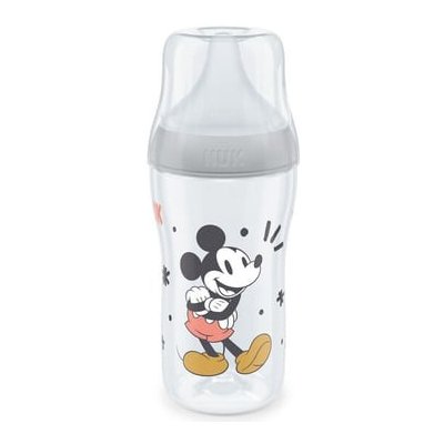 Nuk Perfect Match Mickey kojenecká láhev Mouse s teplotou Control šedá 260 ml – Zboží Mobilmania