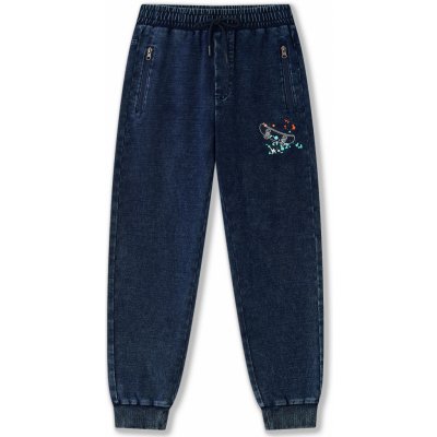 Wolf chlapecké riflové kalhoty tepláky T2562B tmavší modrá – Hledejceny.cz