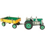 Kovap Traktor ZETOR s valníkem zelený plast.disky – Zboží Dáma