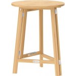 Casaria Dřevěný párty stůl KERY, 78x111cm, přírodní hnědá 103064 – Hledejceny.cz