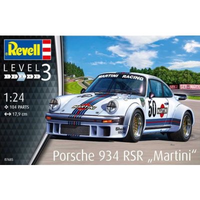 Revell Porsche 934 RSR Martini 07685 1:24 – Zboží Mobilmania