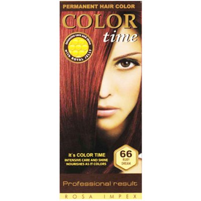 Color Time dlouhotrvající gelová barva na vlasy 66 rubínový sen 85 ml od 79  Kč - Heureka.cz
