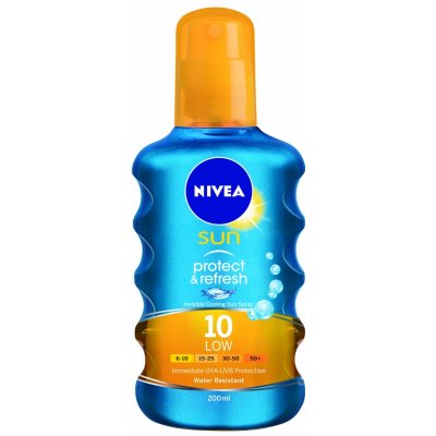 Nivea Sun Invisible Protection neviditelný spray na opalování SPF10 200 ml