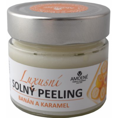 Amoené luxusní solný peeling banán a karamel 250g – Zbozi.Blesk.cz