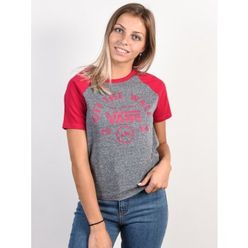 Vans ATTENDANCE RINGER RAGLAN Grey Heather Cerise