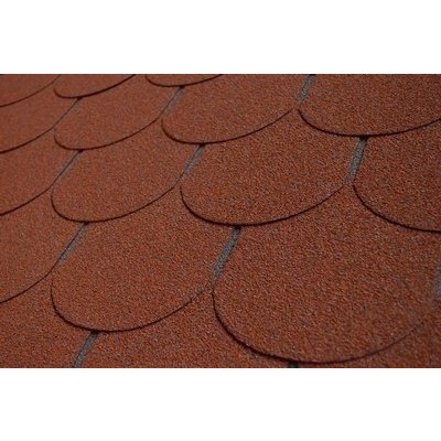 Charvát Šindel asfaltový charBIT bobrovka červený 2,1m2 – Zboží Mobilmania