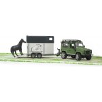 Bruder 2592 Auto Land Rover přepravní s koněm – Zboží Dáma
