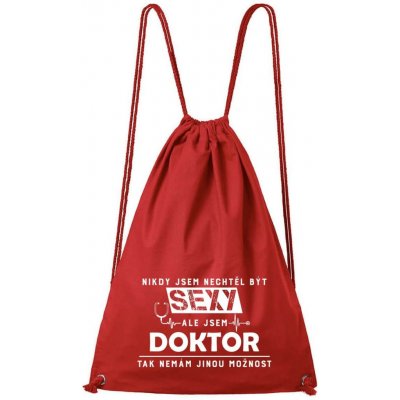 Dobrý triko bavlněný batoh Sexy doktor Červená – Hledejceny.cz
